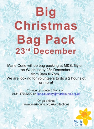 Marie Curie Bag Packing Support 2015