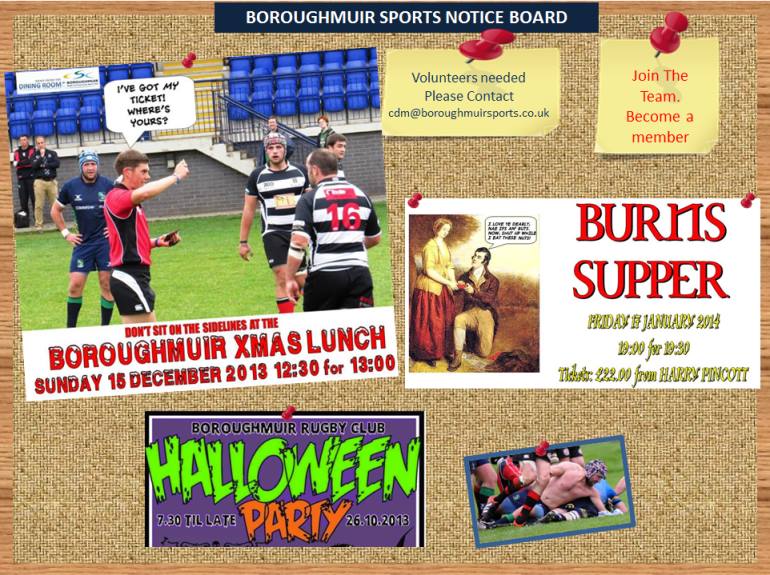 Events at Boroughmuir Sports